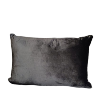 kussen velvet zwart