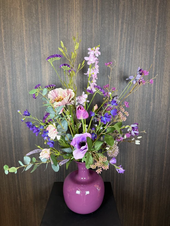 Zijden boeket Purple